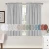 imageHVERSAILTEX Natural Linen Rod Pocket Curtains 84 Inch Length for Living Room 2 Panel Pocket Drape Semi Sheer Neutral Country Rustic Farmhouse Boho Curtain Bedroom Light Filtering Heathered NaturalDove