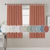 imageHVERSAILTEX Natural Linen Tab Top Curtains 84 Inch Length for Living Room 2 Panel Drape Semi Sheer Neutral Country Rustic Farmhouse Boho Curtain Bedroom Muslin Look Light Filtering Heathered NaturalTerracotta