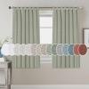imageHVERSAILTEX Natural Linen Tab Top Curtains 84 Inch Length for Living Room 2 Panel Drape Semi Sheer Neutral Country Rustic Farmhouse Boho Curtain Bedroom Muslin Look Light Filtering Heathered NaturalSea Grass
