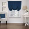 imageHVersailtex Thermal Insulated Blackout Tie Up Curtains Adjustable Window Shades for Living Room Rod Pocket 2Pack 42 x 63 Inch Long  Solid in Dove GrayNavy