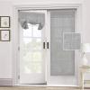 imageNatural Linen Blended Door Curtain  Privacy French Light Filgtering Tricia Window Door Curtain for Patio Door Sidelight Glass Door Blind Tie Up Shade 26 x 68 inches 1 Panel AngoraDove Grey