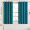 imageHVERSAILTEX 100 Blackout Curtains for Bedroom Thermal Insulated Blackout Curtains 84 inch Length Full Light Blocking Curtains for Living Room with Black Liner 2 Panels Set BurgundyTurquoise Blue