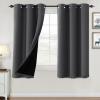 imageHVERSAILTEX 100 Blackout Curtains for Bedroom Thermal Insulated Blackout Curtains 84 inch Length Full Light Blocking Curtains for Living Room with Black Liner 2 Panels Set BurgundyCharcoal Gray