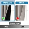 imageHVERSAILTEX 100 Blackout Curtains for Bedroom Thermal Insulated Blackout Curtains 84 inch Length Full Light Blocking Curtains for Living Room with Black Liner 2 Panels Set BurgundyWarm Taupe