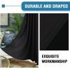 imageHVERSAILTEX 100 Blackout Curtains for Bedroom Thermal Insulated Blackout Curtains 84 inch Length Full Light Blocking Curtains for Living Room with Black Liner 2 Panels Set BurgundyJet Black