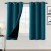 imageHVERSAILTEX 100 Blackout Curtains for Bedroom Thermal Insulated Blackout Curtains 84 inch Length Full Light Blocking Curtains for Living Room with Black Liner 2 Panels Set BurgundyDark Teal