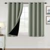 imageHVERSAILTEX 100 Blackout Curtains for Bedroom Thermal Insulated Blackout Curtains 84 inch Length Full Light Blocking Curtains for Living Room with Black Liner 2 Panels Set BurgundyLight Sage