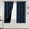imageHVERSAILTEX 100 Blackout Curtains for Bedroom Thermal Insulated Blackout Curtains 84 inch Length Full Light Blocking Curtains for Living Room with Black Liner 2 Panels Set BurgundyNavy