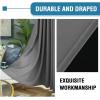 imageHVERSAILTEX 100 Blackout Curtains for Bedroom Thermal Insulated Blackout Curtains 84 inch Length Full Light Blocking Curtains for Living Room with Black Liner 2 Panels Set BurgundyGrey