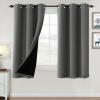 imageHVERSAILTEX 100 Blackout Curtains for Bedroom Thermal Insulated Blackout Curtains 84 inch Length Full Light Blocking Curtains for Living Room with Black Liner 2 Panels Set BurgundyGrey