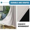 imageHVERSAILTEX 100 Blackout Curtains for Bedroom Thermal Insulated Blackout Curtains 84 inch Length Full Light Blocking Curtains for Living Room with Black Liner 2 Panels Set BurgundyPumice Stone