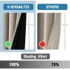 imageHVERSAILTEX 100 Blackout Curtains for Bedroom Thermal Insulated Blackout Curtains 84 inch Length Full Light Blocking Curtains for Living Room with Black Liner 2 Panels Set BurgundyNatural Sand