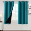 imageHVERSAILTEX 100 Blackout Curtains for Bedroom Thermal Insulated Blackout Curtains 84 inch Length Full Light Blocking Curtains for Living Room with Black Liner 2 Panels Set BurgundyTurquoise Blue