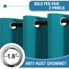 imageHVERSAILTEX 100 Blackout Curtains for Bedroom Thermal Insulated Blackout Curtains 84 inch Length Full Light Blocking Curtains for Living Room with Black Liner 2 Panels Set BurgundyTurquoise Blue