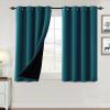 imageHVERSAILTEX 100 Blackout Curtains for Bedroom Thermal Insulated Blackout Curtains 84 inch Length Full Light Blocking Curtains for Living Room with Black Liner 2 Panels Set BurgundyDark Teal