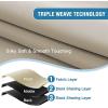 imageHVERSAILTEX 100 Blackout Curtains for Bedroom Thermal Insulated Blackout Curtains 84 inch Length Full Light Blocking Curtains for Living Room with Black Liner 2 Panels Set BurgundyNatural Sand