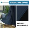 imageHVERSAILTEX 100 Blackout Curtains for Bedroom Thermal Insulated Blackout Curtains 84 inch Length Full Light Blocking Curtains for Living Room with Black Liner 2 Panels Set BurgundyNavy