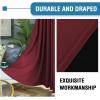imageHVERSAILTEX 100 Blackout Curtains for Bedroom Thermal Insulated Blackout Curtains 84 inch Length Full Light Blocking Curtains for Living Room with Black Liner 2 Panels Set BurgundyBurgundy