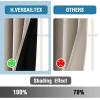 imageHVERSAILTEX 100 Blackout Curtains for Bedroom Thermal Insulated Blackout Curtains 84 inch Length Full Light Blocking Curtains for Living Room with Black Liner 2 Panels Set BurgundyNatural Sand