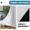 imageHVERSAILTEX 100 Blackout Curtains for Bedroom Thermal Insulated Blackout Curtains 84 inch Length Full Light Blocking Curtains for Living Room with Black Liner 2 Panels Set BurgundyGreyish White