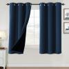 imageHVERSAILTEX 100 Blackout Curtains for Bedroom Thermal Insulated Blackout Curtains 84 inch Length Full Light Blocking Curtains for Living Room with Black Liner 2 Panels Set BurgundyNavy