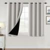 imageHVERSAILTEX 100 Blackout Curtains for Bedroom Thermal Insulated Blackout Curtains 84 inch Length Full Light Blocking Curtains for Living Room with Black Liner 2 Panels Set BurgundyPumice Stone