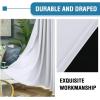 imageHVERSAILTEX 100 Blackout Curtains for Bedroom Thermal Insulated Blackout Curtains 84 inch Length Full Light Blocking Curtains for Living Room with Black Liner 2 Panels Set BurgundyGreyish White