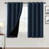 imageHVERSAILTEX 100 Blackout Curtains for Bedroom Thermal Insulated Blackout Curtains 84 inch Length Full Light Blocking Curtains for Living Room with Black Liner 2 Panels Set BurgundyNavy