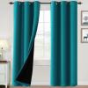 imageHVERSAILTEX 100 Blackout Curtains for Bedroom Thermal Insulated Blackout Curtains 84 inch Length Full Light Blocking Curtains for Living Room with Black Liner 2 Panels Set BurgundyTurquoise Blue