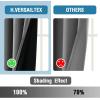 imageHVERSAILTEX 100 Blackout Curtains for Bedroom Thermal Insulated Blackout Curtains 84 inch Length Full Light Blocking Curtains for Living Room with Black Liner 2 Panels Set BurgundyGrey