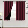 imageHVERSAILTEX 100 Blackout Curtains for Bedroom Thermal Insulated Blackout Curtains 84 inch Length Full Light Blocking Curtains for Living Room with Black Liner 2 Panels Set BurgundyBurgundy