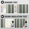 imageHVERSAILTEX 100 Blackout Curtains for Bedroom Thermal Insulated Linen Textured Curtains Heat and Full Light Blocking Drapes Living Room Curtains 2 Panel Sets 52x84 Inch Heather OatmealNot SolidHeather Sea Foam