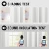 imageHVERSAILTEX 100 Blackout Curtains for Bedroom Thermal Insulated Linen Textured Curtains Heat and Full Light Blocking Drapes Living Room Curtains 2 Panel Sets 52x84 Inch Heather OatmealNot SolidHeather White