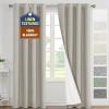 imageHVERSAILTEX 100 Blackout Curtains for Bedroom Thermal Insulated Linen Textured Curtains Heat and Full Light Blocking Drapes Living Room Curtains 2 Panel Sets 52x84 Inch Heather OatmealNot SolidHeather Oatmeal