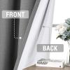imageHVERSAILTEX 100 Blackout Curtains for Bedroom Thermal Insulated Linen Textured Curtains Heat and Full Light Blocking Drapes Living Room Curtains 2 Panel Sets 52x84 Inch Heather OatmealNot SolidHeather Mid Grey