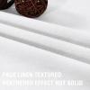imageHVERSAILTEX 100 Blackout Curtains for Bedroom Thermal Insulated Linen Textured Curtains Heat and Full Light Blocking Drapes Living Room Curtains 2 Panel Sets 52x84 Inch Heather OatmealNot SolidHeather White