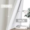 imageHVERSAILTEX 100 Blackout Curtains for Bedroom Thermal Insulated Linen Textured Curtains Heat and Full Light Blocking Drapes Living Room Curtains 2 Panel Sets 52x84 Inch Heather OatmealNot SolidHeather Stone