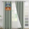 imageHVERSAILTEX 100 Blackout Curtains for Bedroom Thermal Insulated Linen Textured Curtains Heat and Full Light Blocking Drapes Living Room Curtains 2 Panel Sets 52x84 Inch Heather OatmealNot SolidHeather Sea Foam