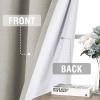 imageHVERSAILTEX 100 Blackout Curtains for Bedroom Thermal Insulated Linen Textured Curtains Heat and Full Light Blocking Drapes Living Room Curtains 2 Panel Sets 52x84 Inch Heather OatmealNot SolidHeather Oatmeal