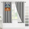 imageHVERSAILTEX 100 Blackout Curtains for Bedroom Thermal Insulated Linen Textured Curtains Heat and Full Light Blocking Drapes Living Room Curtains 2 Panel Sets 52x84 Inch Heather OatmealNot SolidHeather Ultimate Gray