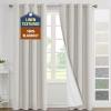 imageHVERSAILTEX 100 Blackout Curtains for Bedroom Thermal Insulated Linen Textured Curtains Heat and Full Light Blocking Drapes Living Room Curtains 2 Panel Sets 52x84 Inch Heather OatmealNot SolidHeather Stone