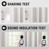 imageHVERSAILTEX 100 Blackout Curtains for Bedroom Thermal Insulated Linen Textured Curtains Heat and Full Light Blocking Drapes Living Room Curtains 2 Panel Sets 52x84 Inch Heather OatmealNot SolidHeather Cloud