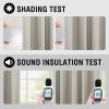 imageHVERSAILTEX 100 Blackout Curtains for Bedroom Thermal Insulated Linen Textured Curtains Heat and Full Light Blocking Drapes Living Room Curtains 2 Panel Sets 52x84 Inch Heather OatmealNot SolidHeather Oatmeal