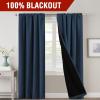 imageHVERSAILTEX 100 Blackout Curtains for Bedroom with Black Liner Full Room Darkening Curtains 96 Inches Long Thermal Insulated Back TabRod Pocket Window Drapes for Living Room 2 Panels BurgundyNavy