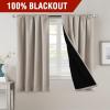 imageHVERSAILTEX 100 Blackout Curtains for Bedroom with Black Liner Full Room Darkening Curtains 96 Inches Long Thermal Insulated Back TabRod Pocket Window Drapes for Living Room 2 Panels BurgundyNatural Sand