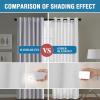 imageHVERSAILTEX 100 Blackout Curtains for Bedroom with Black Liner Full Room Darkening Curtains 96 Inches Long Thermal Insulated Back TabRod Pocket Window Drapes for Living Room 2 Panels BurgundyGreyish White