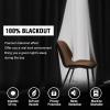 imageHVERSAILTEX 100 Blackout Curtains for Bedroom with Black Liner Full Room Darkening Curtains 96 Inches Long Thermal Insulated Back TabRod Pocket Window Drapes for Living Room 2 Panels BurgundyBurgundy