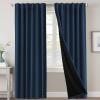 imageHVERSAILTEX 100 Blackout Curtains for Bedroom with Black Liner Full Room Darkening Curtains 96 Inches Long Thermal Insulated Back TabRod Pocket Window Drapes for Living Room 2 Panels BurgundyNavy