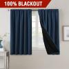 imageHVERSAILTEX 100 Blackout Curtains for Bedroom with Black Liner Full Room Darkening Curtains 96 Inches Long Thermal Insulated Back TabRod Pocket Window Drapes for Living Room 2 Panels BurgundyNavy