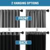 imageHVERSAILTEX 100 Blackout Curtains for Bedroom with Black Liner Full Room Darkening Curtains 96 Inches Long Thermal Insulated Back TabRod Pocket Window Drapes for Living Room 2 Panels BurgundyGrey